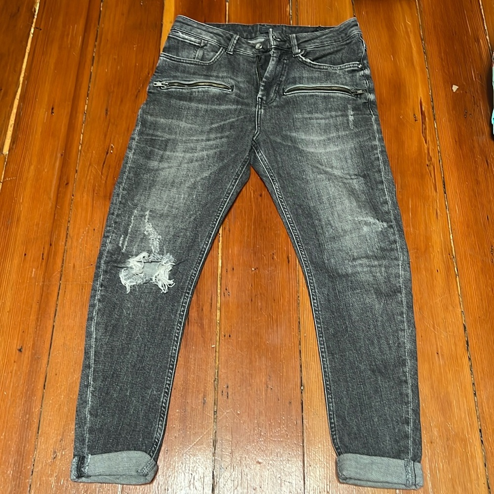 ZARA man skinny jean. Black/ gray wash size 30x30
